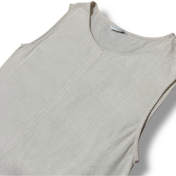 Tatuum Beige Boxy Linen Blouse OMALO – Small - Picture 6 of 13